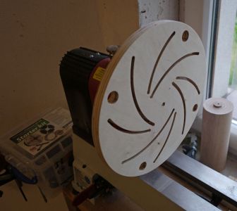 Fertig gebohrtes Zentrumloch