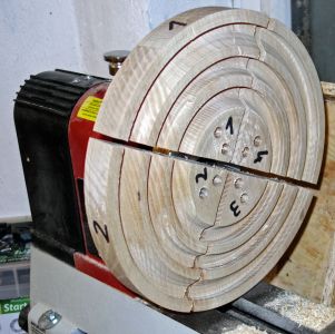 Fertige Klemmplatte (Wood Lathe Jaw Chuck)