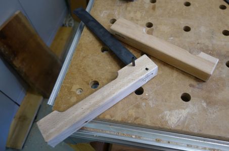 Oberteil mit 5mm Spannhülsen fix verstiftet
