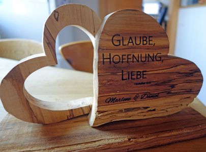 Rückseite des Hochzeitgeschenkes