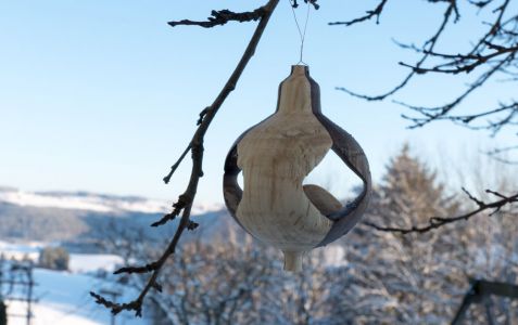 Gedrechselte Christbaumkugel