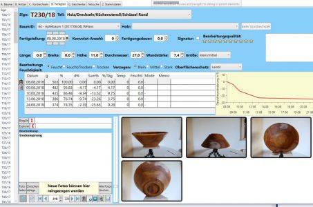 Selbsterstellte Datenbank für meine Holzsachen, programmiert in WPF(C#) :)